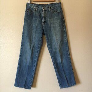 Vintage Jeans 8P Blue Denim Straight y2k Cotton Fade Eddie Bauer Normcore